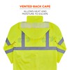 Ergodyne Standard High Visibility Reflective Lightweight Rain Jacket, Lime, Extra