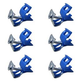 HYDRO HOME Set of 6 Fixing Hooks for Kitchen Sink Stainless Steel | Universal Galvanised Steel Clamps for Built-in Sinks