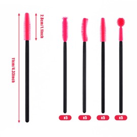 20 Pcs Sewing Machine Cleaning Brushes, Silicone Sewing Machine Cleaning Brushes Silicone Bristle Cleaning Brush for Sewing Machine Cleaning Supplies (Rose Red)