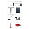 Dytabepl XLR Microphone Wireless Transmitter Receiver, UHF Wireless XLR Transmitter