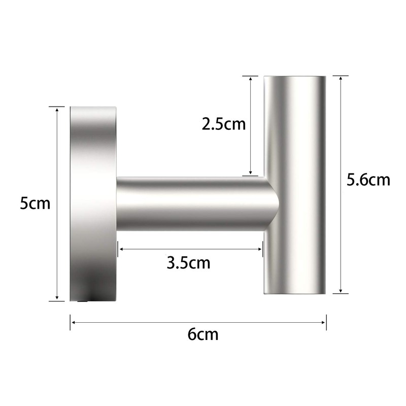 Tuggui Towel Robe Hook SUS 304 Stainless Steel Wall Mount