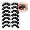Zoe eyelashes (Dense) Mink Lashes Soft and skin friendly 20MM
