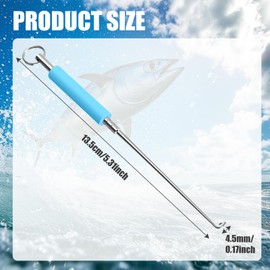 2 Pieces Fish Unhooking Tool - Stainless Steel Fishing Unhooking Disgorger - Security Extractor Fishhook Portable Fishing Hook Remover - Fishing Supplies For Small And Large Fishing Hooks