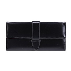 Women's Wallet Multicoloured Long Purse Thin Purse Casual Purse, black