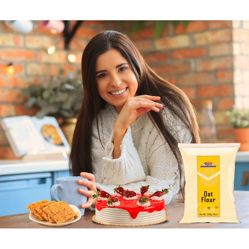 Rani Oat Flour 14oz (400g) ~ All Natural | Gluten