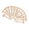 100pcs Mini Wooden Hammers for Chocolate Portable Breakable Heart Hammer