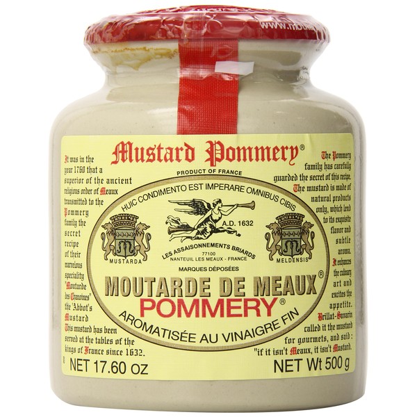 Pommery Meaux Mustard Stone Jar, 17.6-Ounce