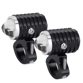 OPPBUY 2PCS Motorcycle Fog Light 70W Amber White Super Bright Driving Light with Strobe Light,4 Modes LED Spot Pod Fog Light with Switch for Motorcycle Truck ATV SUV Car