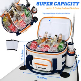 MORXPLOR Waterproof Shell 24 cans Paddle Board Cooler Bag, Sup Deck,Kayak Cooler Bag Accessories