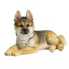 German Shepherd Puppy Sitting Looking Left Collectible Figurine Miniature 4.25"L