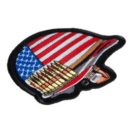 PatchStop Brand American Flag Combat Helmet Patch, Support Our Troops Patches