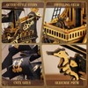 ROKR 3D Wooden Puzzles for Adults,Seahorse Barque Model kit, 603