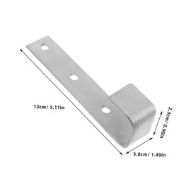 Operitacx 8 Stück Bettleiterhaken Handtuchhaken für Badezimmer Gardinenstangenhalter Duschtuchhalter Aufhänger Gardinenstange mit Haken verstellbare Halterung Handtuchbügel Eisen Silber