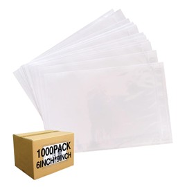 1000 PCS 6"x 9" Clear Self-Adhesive Packing List Envelopes Plastic Shipping/Mailing Pouch Enclosed Bags for Packing Slips Invoice Label