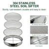 11.8 Inch Garden Soil Sifter Set Dirt Sifter with Interchangeable