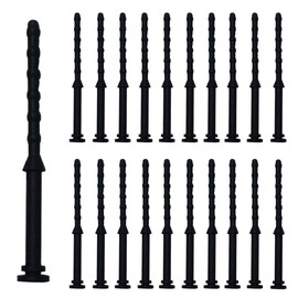 20PCS PC Case Fans Computer Cooling Fan Mount Screws, CPU Fan Mounting Pin Rivet Black Soft Rubber Reducing Noise Anti-Vibration Screws 65mm / 2.56in
