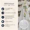 100%Mosel Muslin Decorative Fabric, Off-White (48 cm x 5 m),