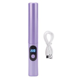 Wireless Hair Straightening Comb Compact USB Charging Portable Hair Straightener Brush for Travel Daily Use Violet