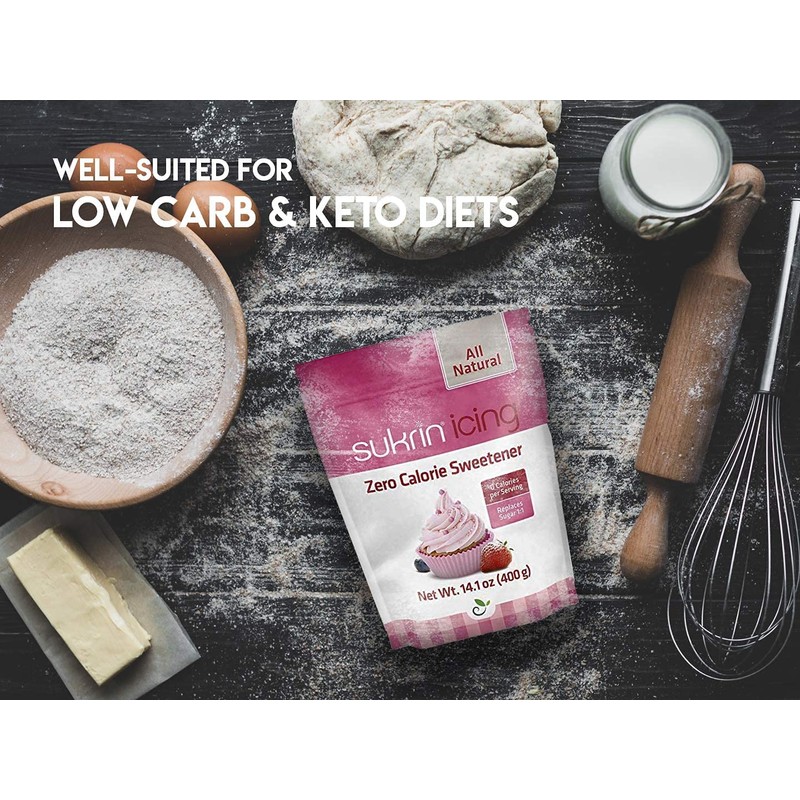 Sukrin Icing Sugar Sweetener 400 g Twin Pack