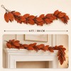Fall Garland for Mantle, Autumn Garlands for Thanksgiving Home Decor