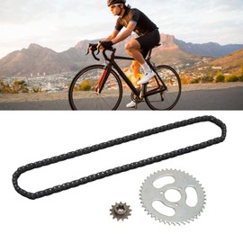 T8F 13T Front Sprocket, Efficient T8F Drive Chain 116 Links Easy Install for Mini Bike