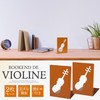 YOSHIKAWA Tatsu Bookend, Violin Pattern, Tea, Bookstand, Musical Instruments, Music,