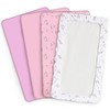 Mini Crib Sheets 4 Pack, Mini Portable Crib Sheets |