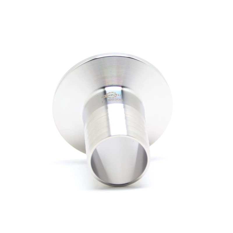 QiiMii SS304 1.5" Tri Clamp to 1" Hose Barbed Adapter