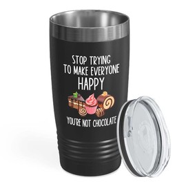 Candy Making Black Edition Viking Tumbler 20oz - Not Chocolate - Kid Party Birthday Adult Club Bar Drinker