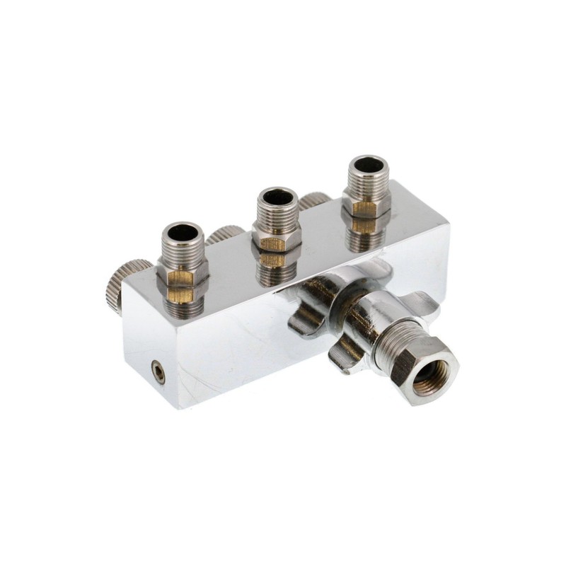 Master Airbrush 3-Way Metered Airbrush Manifold - Individual Airflow Control