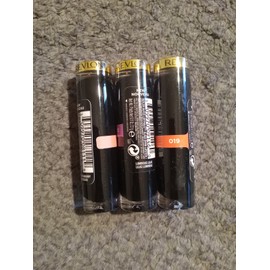 Revlon Super Lustrous Shine Lip Stick-002, 018, 019  11oz. (3 Pack)