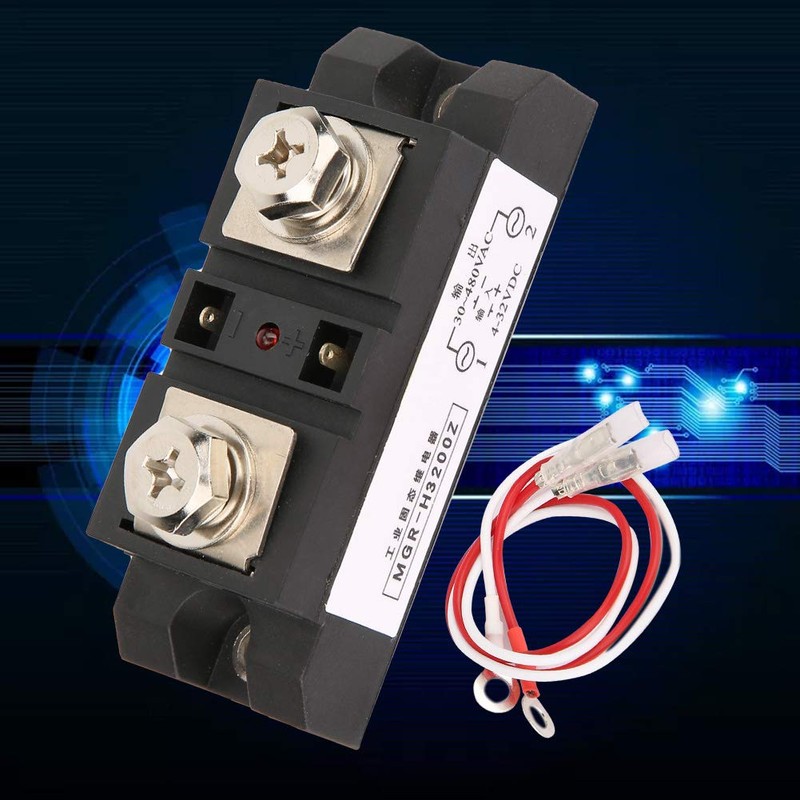 Oumefar 200A Industrial Solid State Relay SSR Load 30-480VAC Solid