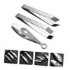 Outanaya 3pcs Stainless Steel Poultry Hair Removing Pliers Manual Tweezer