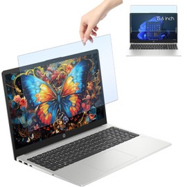 KEANBOLL 15.6" Blue Light Screen Filter, Clip-on Removable Anti Blue Light Panel for 15.6" Laptops, 16:9 Aspect Ratio