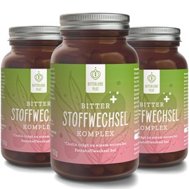 BitterLiebe Bitter Metabolism * Complex - 90 High Dose Capsules with Choline, Zinc, Vitamins & Bitter Substances - For Normal Fat and Energy Metabolism * - Vegan & Made in Germany