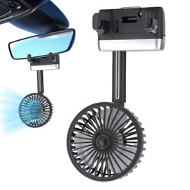 Electric Car Fans For Rear Seat,Car Seat Fan - Quiet Wind Cooling Fan, USB Cooling Fan For SUV, RV, Vehicles, For Car