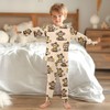 MCHIVER Monkey Banana Pajamas Set 2 Piece Cotton Pjs Set