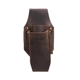 Tourbn Tourbon Leather Felling Wedge Logging Pouch for Tree Cutting Hold 4 Chainsaw Wedges Flat Files Round Saw Scrench Holster Holder, Brown