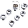 7 Piezas Adaptador de Grifo de Cobre Plata sin Fugas