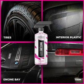 Legendary Gloss Dressing 16oz - Tire Shine Spray & Plastic Restorer - Water Based & Non-Greasy Interior/Exterior Detailing Spray - Trim, Rubber, Vinyl & Plastic Restorer for Cars (2Pack)