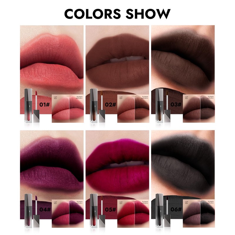 YOUNG VISION Velvet Matte Liquid Lipstick Long Lasting, 4-in-1 Multi-Use