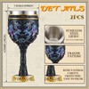 Jinei 2 Pcs Medieval Cups and Goblets Dragon Wine Goblet