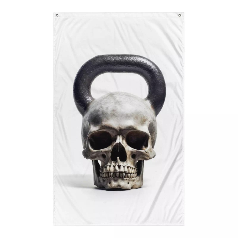 Warpathic Skull Kettlebell V1 - Home Gym Decor for Women