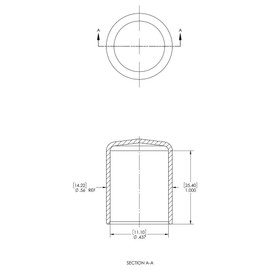 (Pack of 10) Caplugs 7/16" to 1/2" Round Black Vinyl Flexible End Cap Bolt Screw Rubber Thread Protector Safety Cover | for 0.4375 Inch Pipe Post Tubing Rod OD Cover - 1" Inside Height