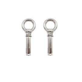 M8x60mm Ring Lifting Expansion Anchor Eyebolt 2 Pack Expansion Bolts Ceiling Hook Heavy Duty Bolts Anchor Fastener 304 Stainless Steel for Concrete Brick Wall