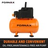FORNAX 3 Gallon Portable Air Compressor, 110 PSI Hot Dog