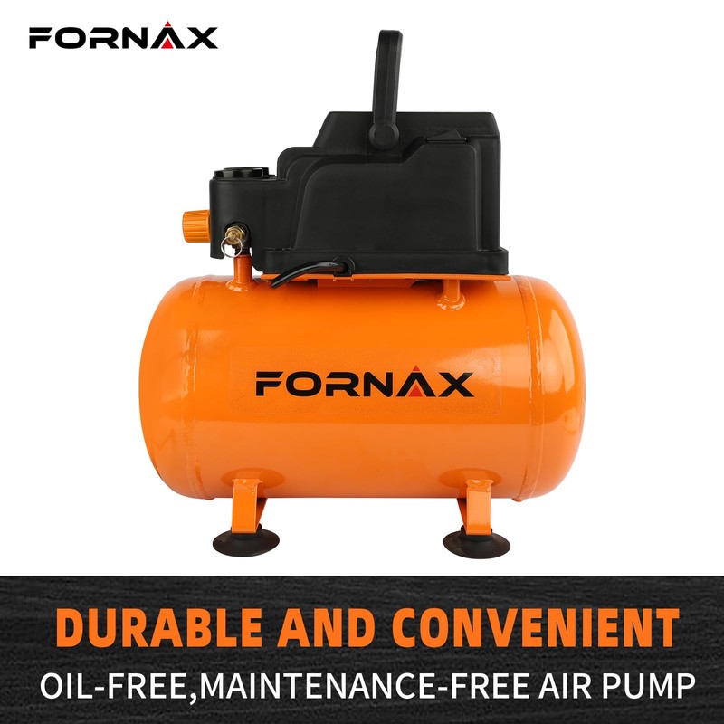 FORNAX 3 Gallon Portable Air Compressor, 110 PSI Hot Dog