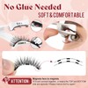 Higu clace Magnetic Eyelashes, Magnetic Eyelashes, Without Eyeliner, Magnetic Eyelashes