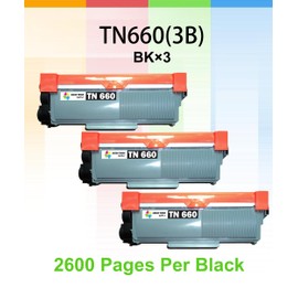 Green Toner Supply (Pack of 3) Replacement for Brother TN660 Toner Cartridge TN630 (TN 630 660) Work for HL-L2300D HL-L2305W HL-L2320D HL-L2340DW HL-L2360DW HL-L2380DW MFC-L2700DW Printer