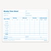 Weekly Employee Timesheet Pad, 1-Part 80gsm Paper (69530)